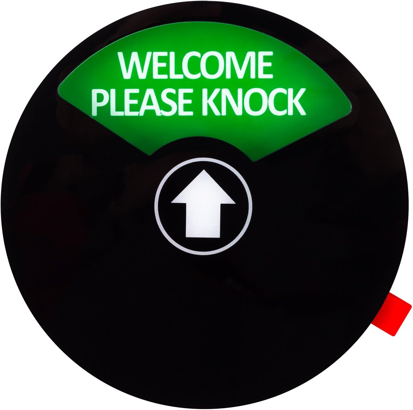 Kichwit Office Door Sign, Do Not Disturb, Out of Office, Welcome Please Knock, Privacy Sign, 5 Inch, Black