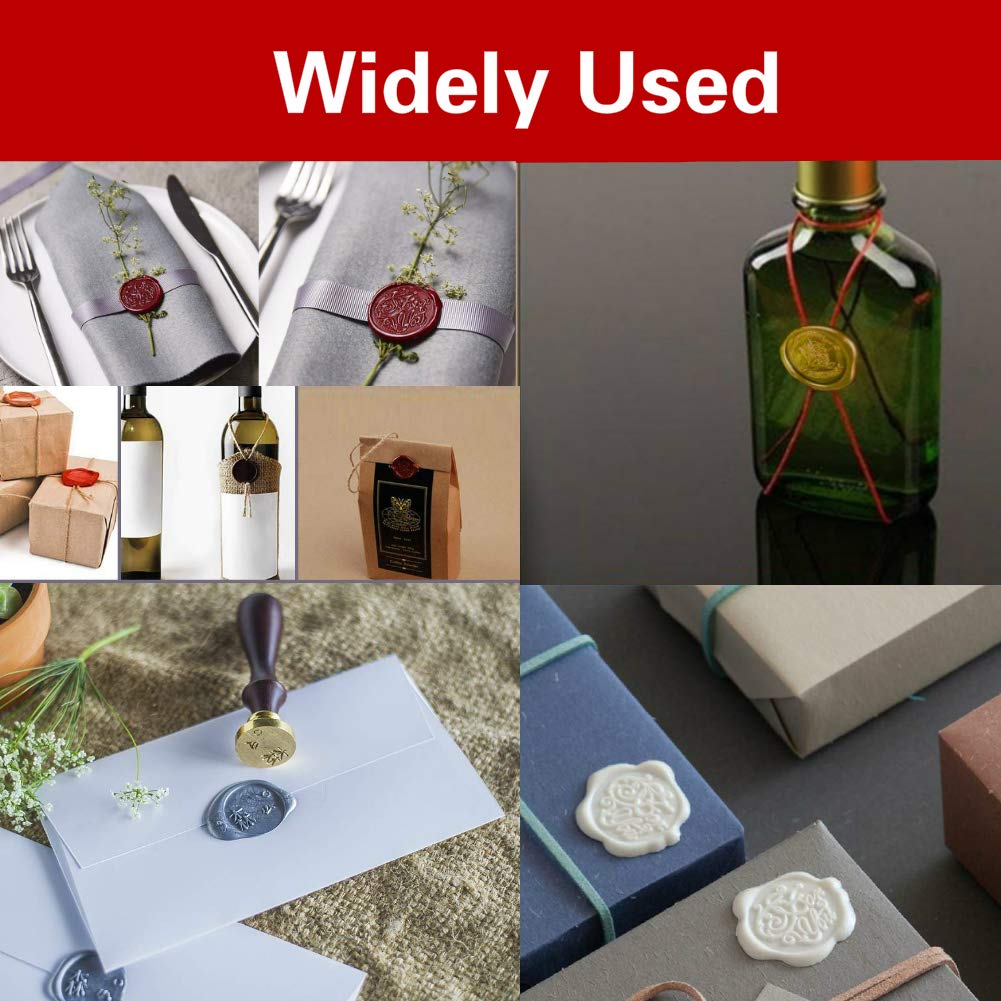 Starry Peacock Wax Sealing Stamp with Removable Brass Head Wooden Handle - Retro Vintage Animal Sealing Wax Stamp for Letter Cards Invitations