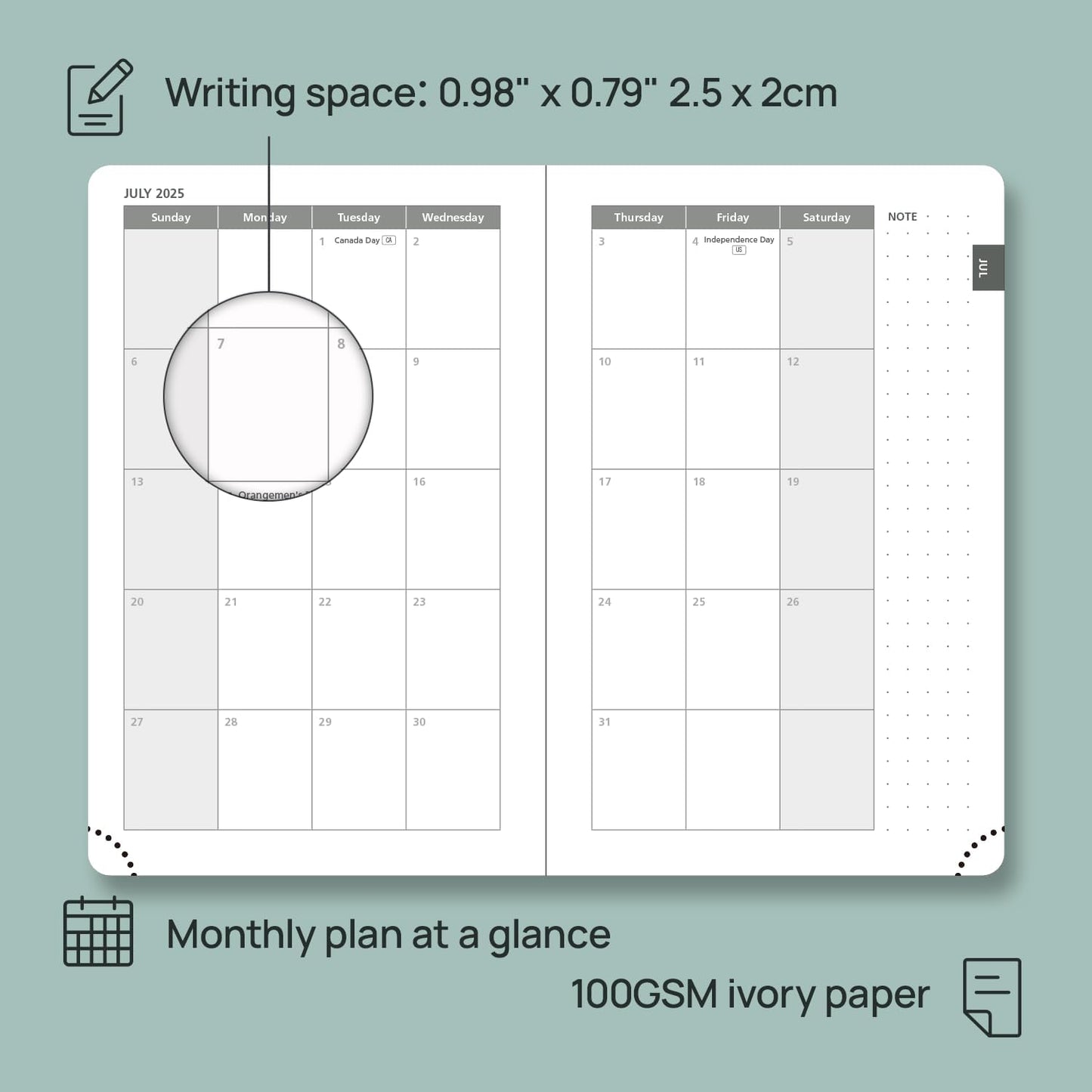 POPRUN Pocket Planner 2025-2026, (Purse Size 4''x 6.25'' Hard Cover) Academic Year Calendar Daily Weekly and Monthly (July 25-June 26) with Hourly Time Slots, 100 GSM Paper - Burgundy