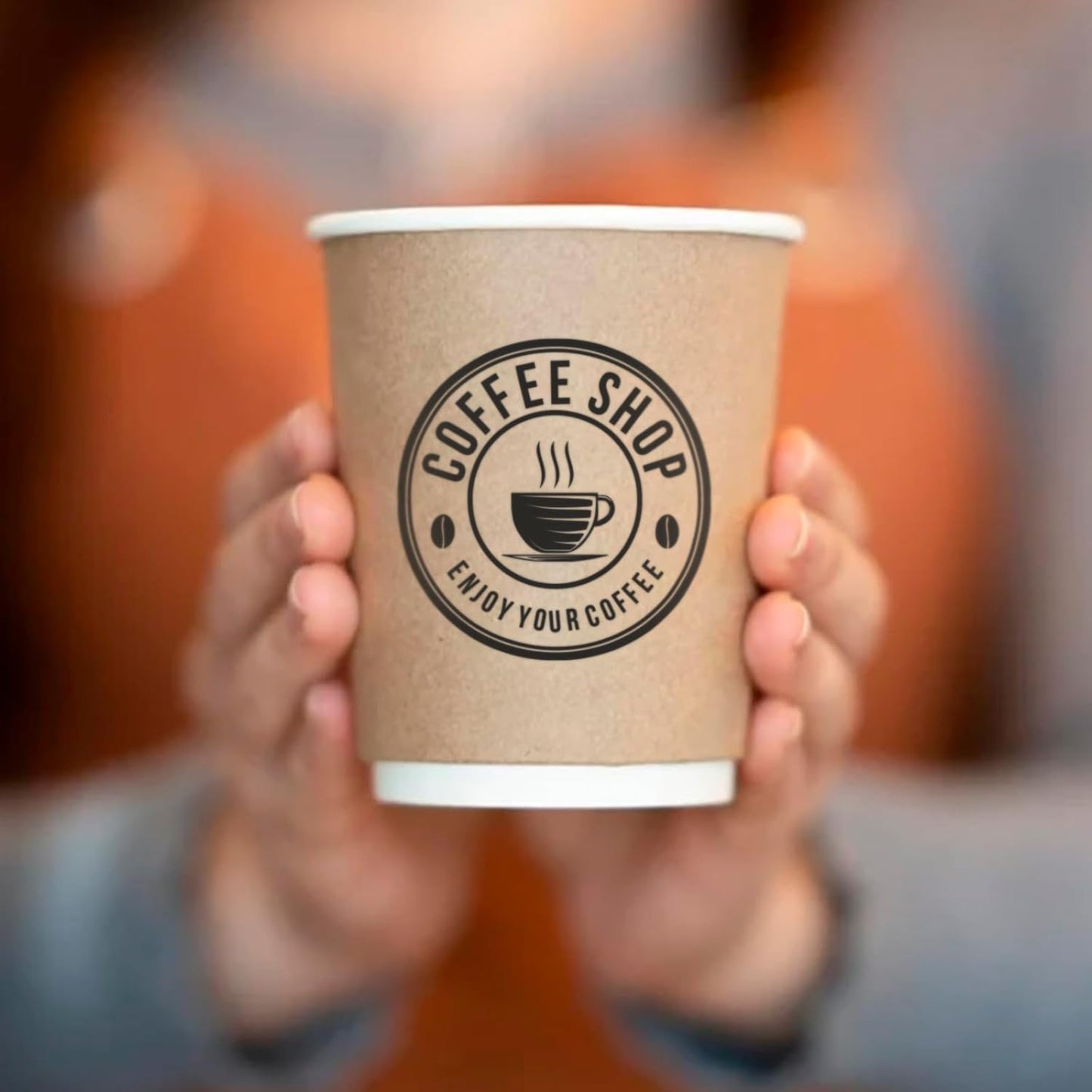 Custom Stamps for Business | Custom Logo Stamp | Personalized Self Inking Stamp Customized Business Logo Text Rubber Stamper, 4 Sizes/5 Color Options (2-inch)