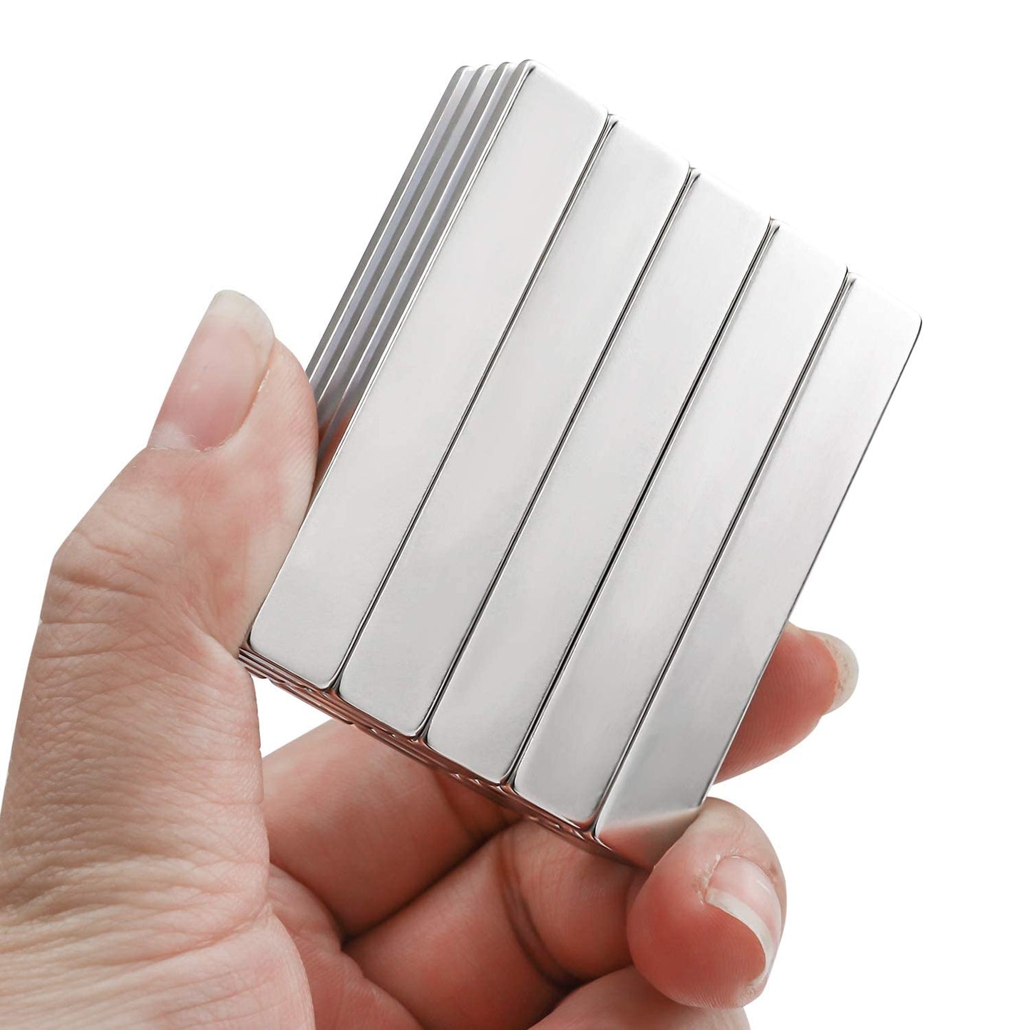 LOVIMAG 20 Pack Strong Neodymium Bar Magnets, Rare Earth Metal Neodymium Magnet for Fridge, Scientific, Shower Door, Office Etc-60 x 10 x 3 mm