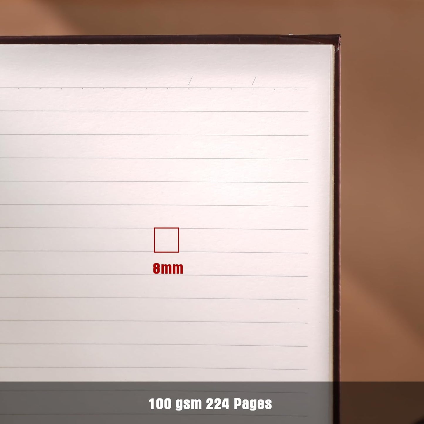 Line Notebooks for Women Men, A5 Aesthetic Hardcover Ruled Diary, 100 GSM Journals for Writing for Work, Note Taking, Office School