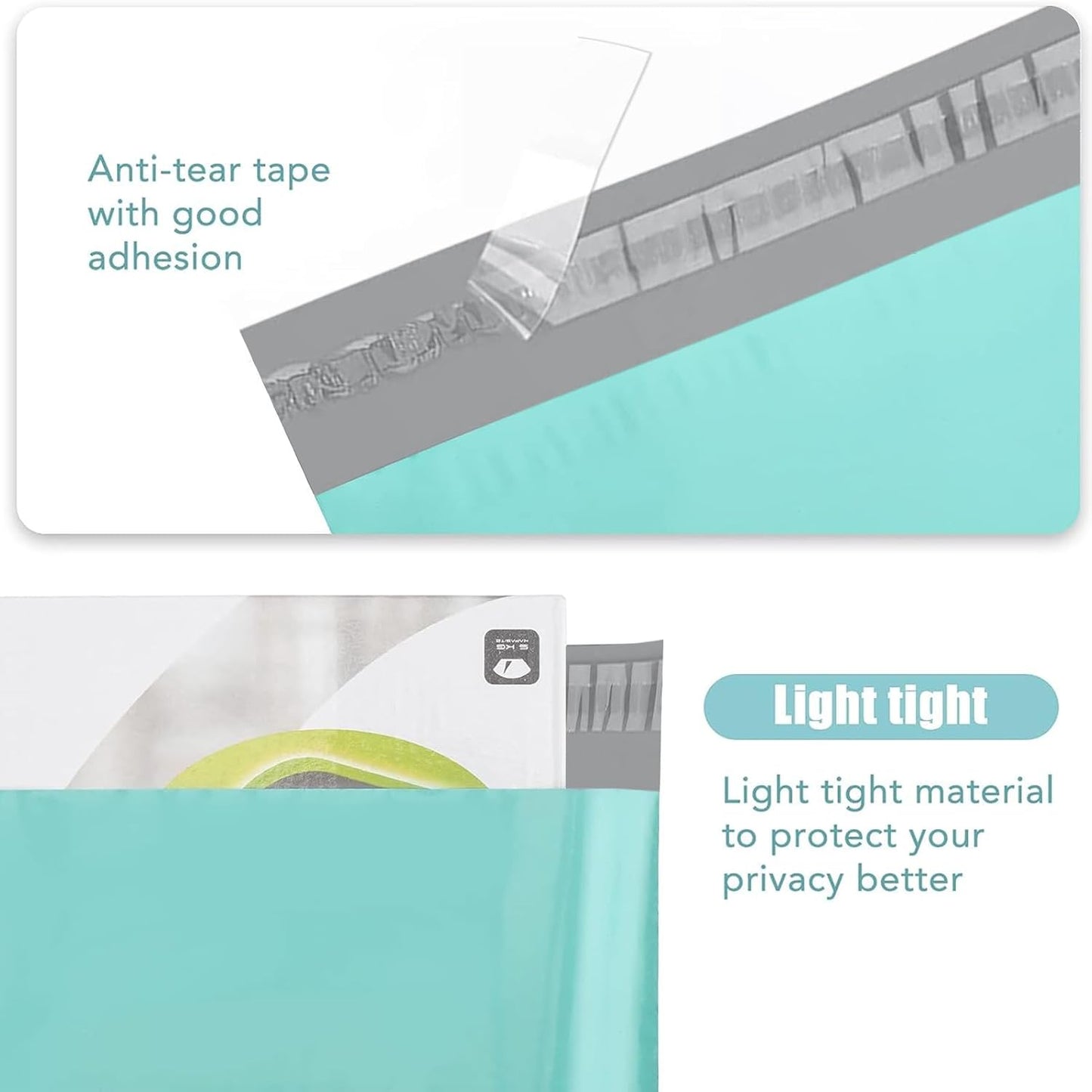 Metronic Poly Mailers 10x13 100 PC, Small Shipping Bags Mailing Envelopes Self Seal, Mailers Poly Bags for Shipping Waterproof and Tear-Proof, Mailing Bag Packaging Bags for Small Business, Teal