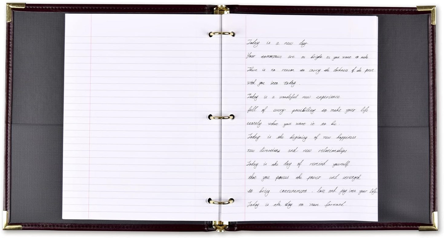 Kaisa Loose Leaf Paper Filler Paper 8x10.5 inches, College Ruled, 3-Hole Punched for 3-Ring Binder, 150 Sheets/Pack (3 Pack) F15001C