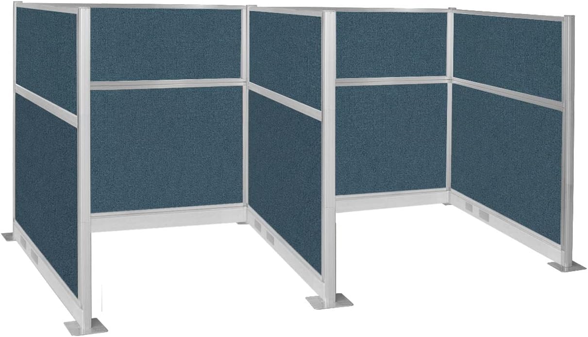Versare Pre-Configured Hush Panel Electric Cubicle | Workstation Divider Walls | Cubicle Privacy Panels | Office Partition Walls