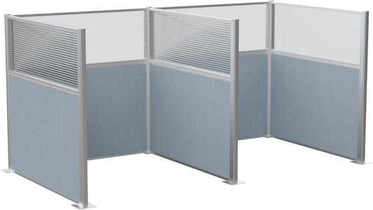 Versare Hush Panel Cubicle Kit | Workstation Partition Walls | Sound Dampening Cubicle Walls | Partitions for Desks