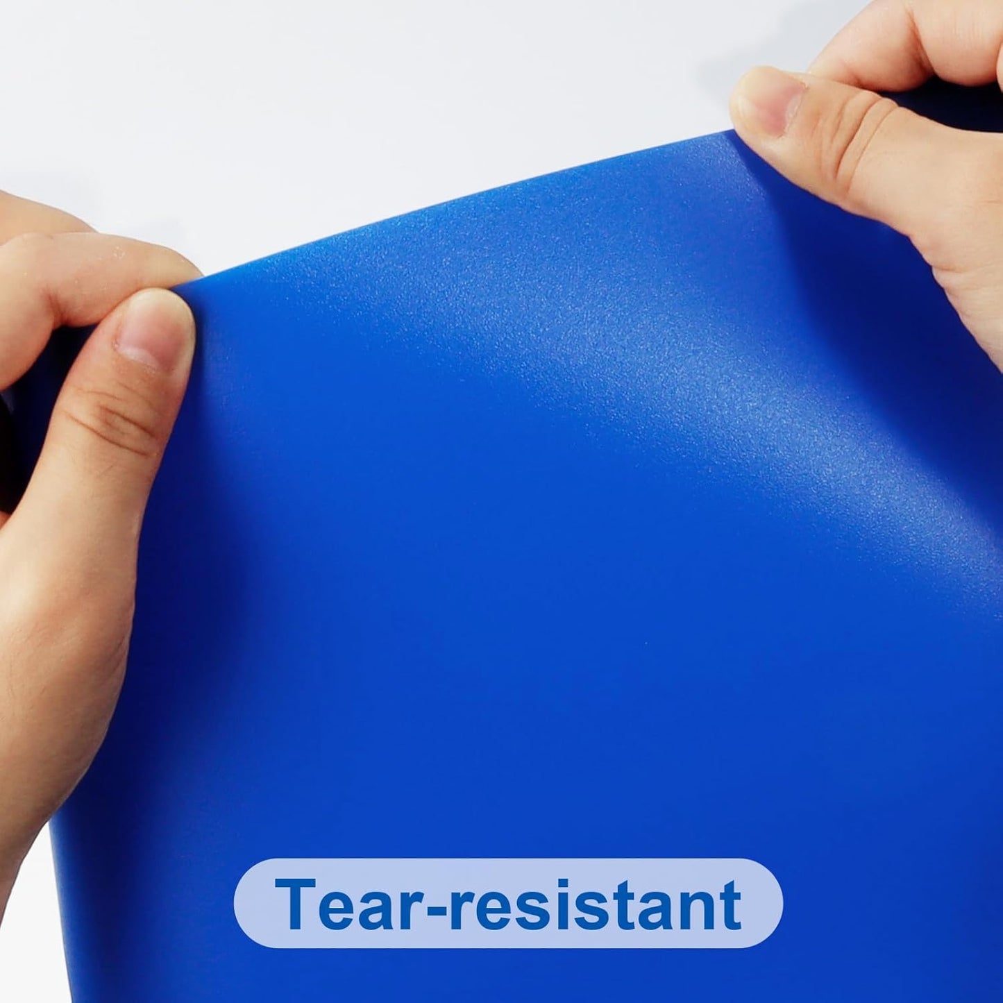 60-Pack Plastic Folders with Pockets,2-Pocket Poly Folders Holds 8-1/2" x 11" Paper for School/Office/Home, Blue