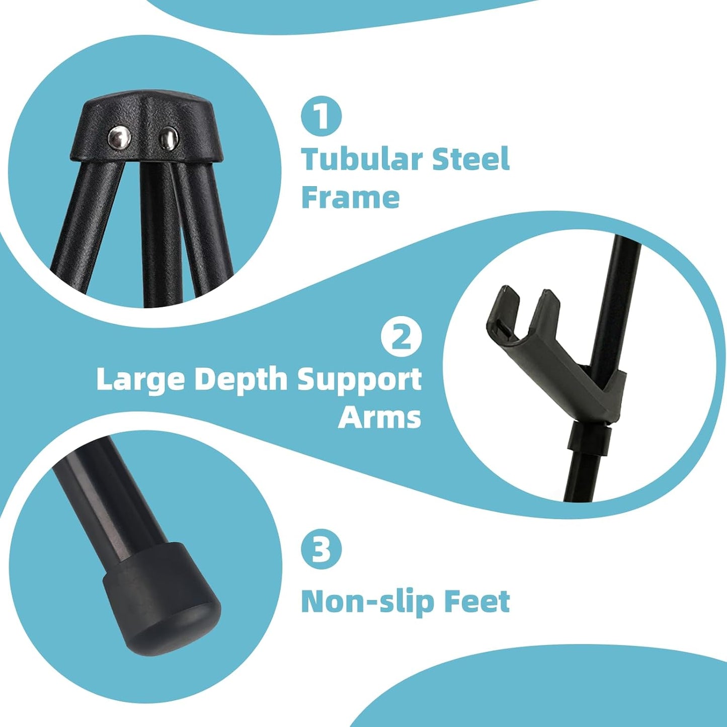 1PCS Black Easel Stand for Wedding Sign Stand, 66 Inch Lightweight Adjustable Art Easel Stand for Display, Tripod Poster Easel for Painting, Wedding Sign Floor Stand with Portable Bag