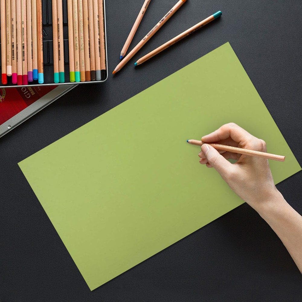 LUXPaper 8.5" x 14" Paper | Legal Size | Avocado Green | 70lb. Text | 50 Qty