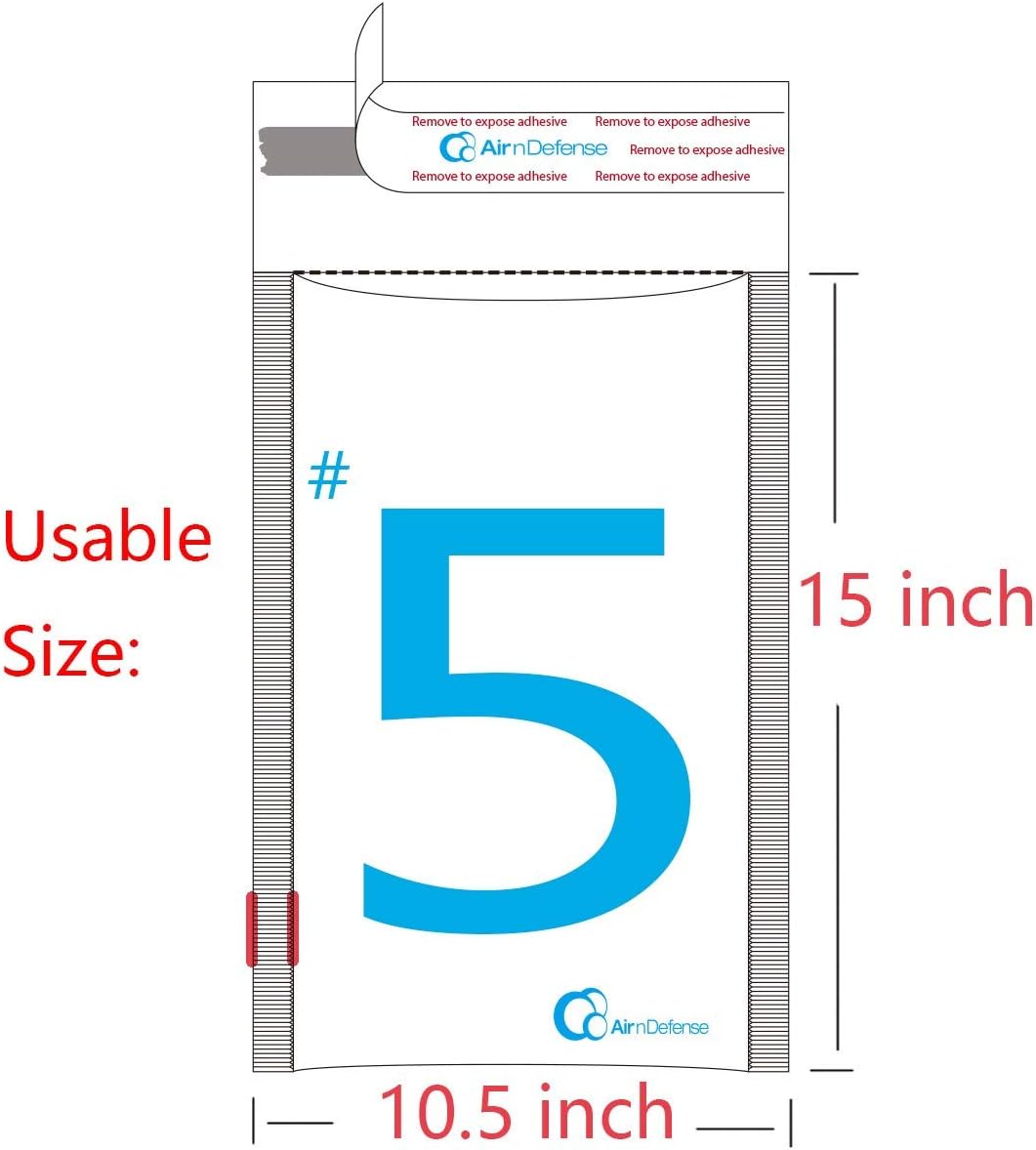 15/100/200/300/400/500/1000 pcs #5 10.5x16 Poly Bubble Padded Envelopes Mailers Shipping Bags AirnDefense (400)