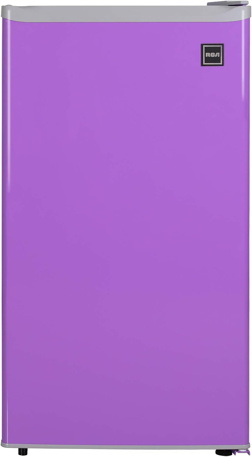 RCA RFR321-PURPLE 3.2 Cu Ft Compact Fridge, Mini Refrigerator, Purple