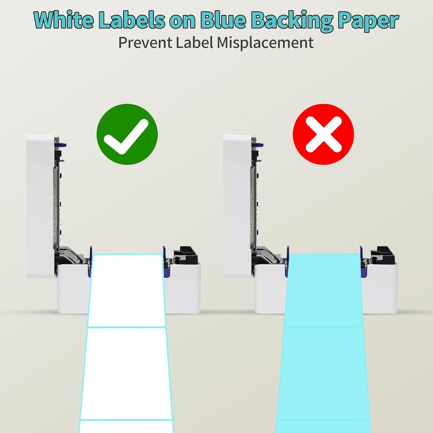 FungLam Direct Thermal Shipping Labels - 4x6 Thermal Labels Fanfold - Perforated and Strong Adhesive - 10000 Labels (1000 Labels per Stack, 10 Stacks)