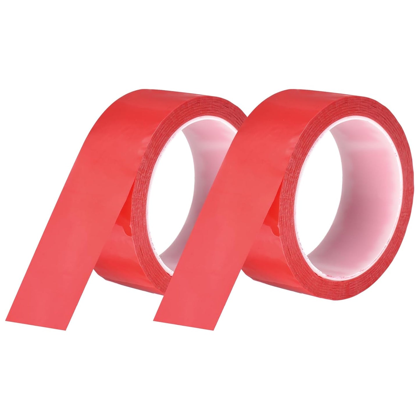 MECCANIXITY 2 Rolls Whiteboard Tape Graphic Chart Tape 40mm 54.7 Yard Art Tape Thin Self-Adhesive Pinstripe Tape Masking Tape for Gift Wrapping Craft Supplies, Red