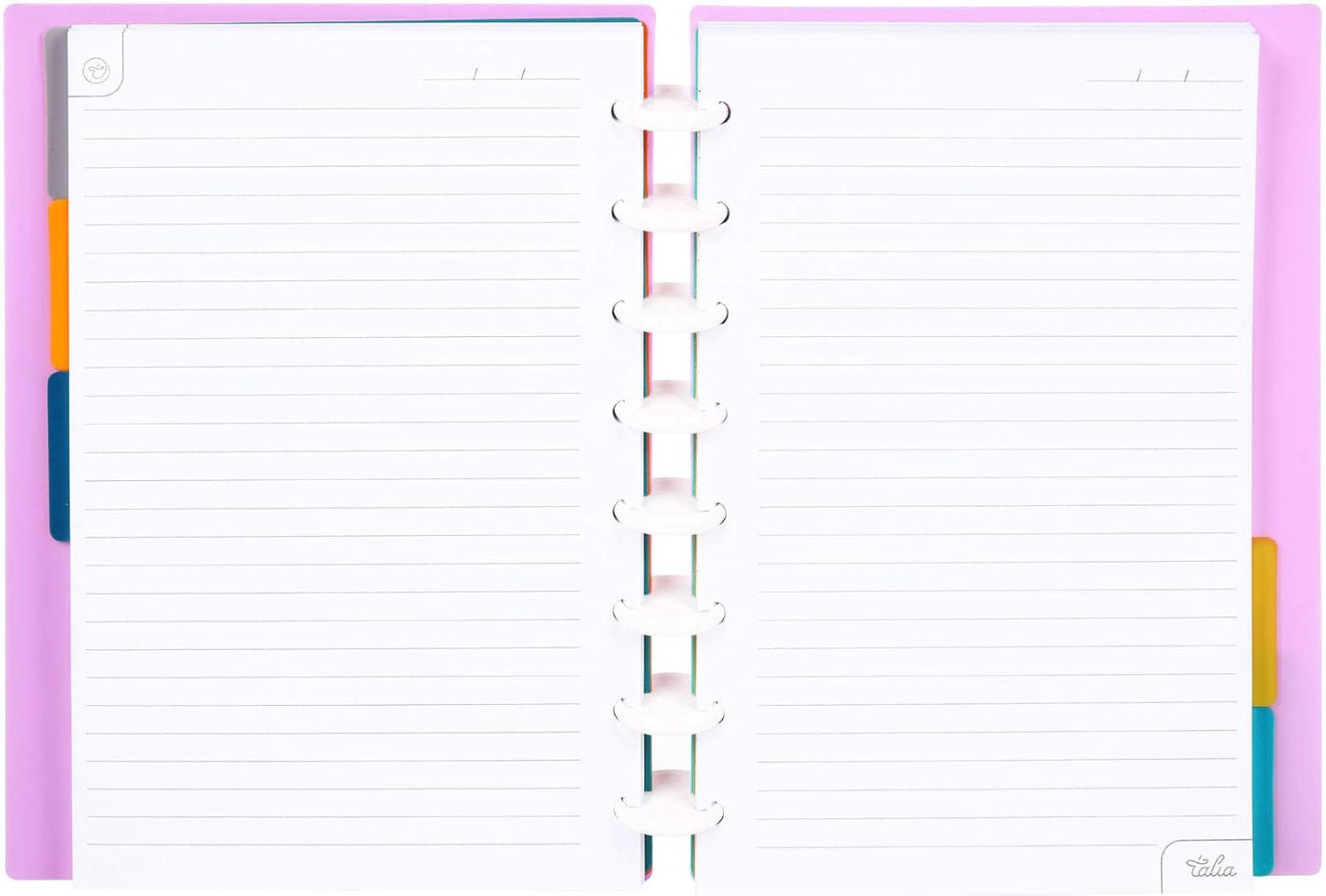 Talia Discbound Notebooks, Planner, Customizable, (Spring Pink, Junior (5.5in x 8.5in))