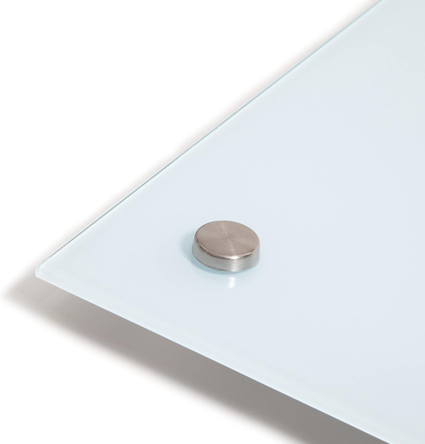 U Brands Magnetic Glass Dry Erase Board with Silver Grommets, Office Supplies, 24” x 18" Inches, Includes Dry Erase Marker