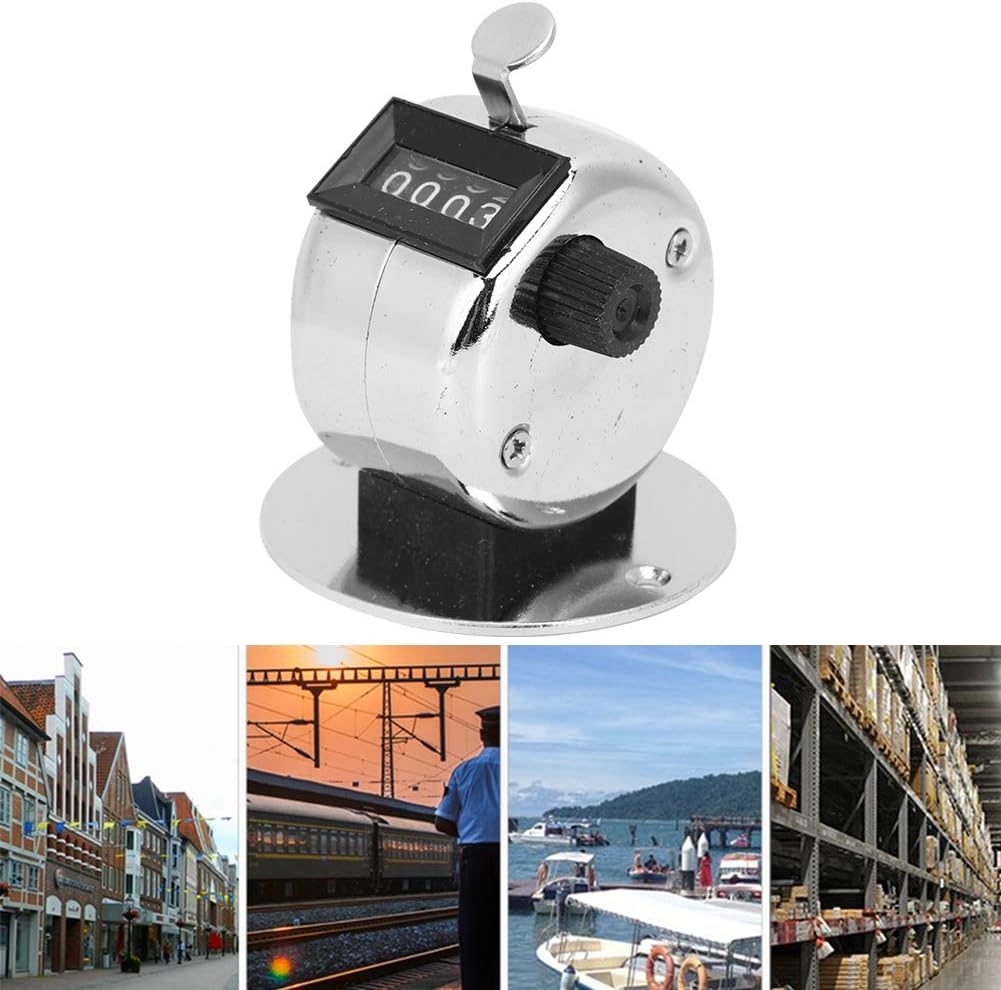 1PC Hand Tally Counters,4 Digit Number Counter,Mechanical Continuous Manual Counter Clicker Counter for Counting Sports Games Golf