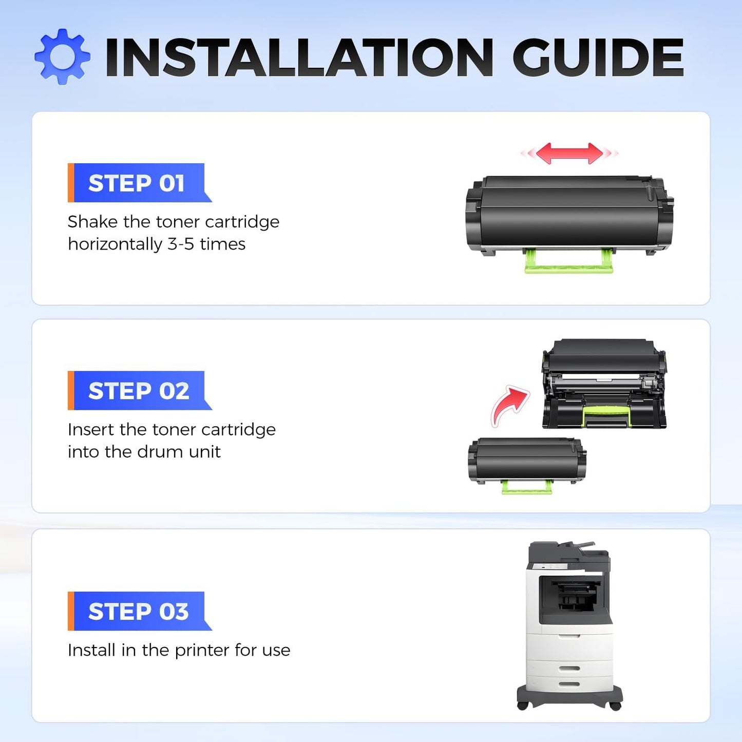 52D0Z00 Imaging Unit (Not Toner) High Yield 1-Pack Replacement for Lexmark 520Z 52D0Z00 Drum Unit Compatible for Lexmark MX812 MX811 MX810 MS812 MX711 MX710 MS810 MS811 Series Laser Printer All-in-One