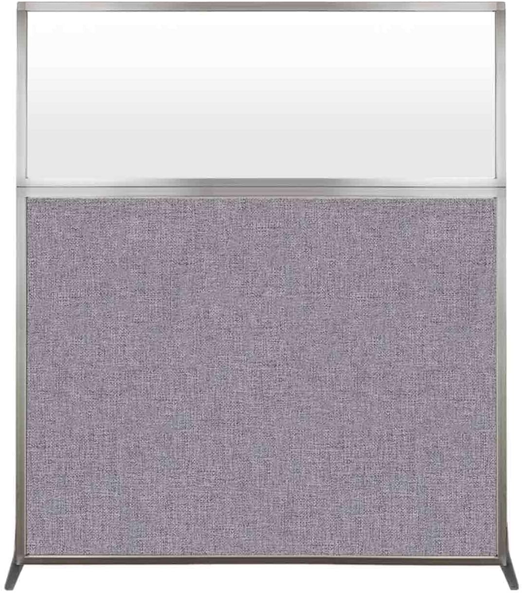 Versare Hush Screen Portable Room Divider | Workstation Wall Divider | Freestanding Privacy Hush Panels | Frosted Windows | Fabric Office Divider Screen | Great for Room Separation
