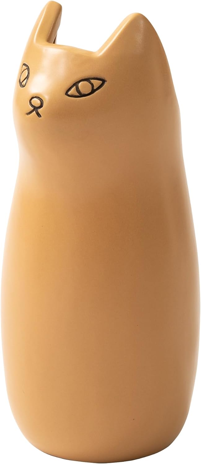 PaletteLife Umbrella Stand Ceramic Scandinavian Cat Small-Size Beige BLS-13BE