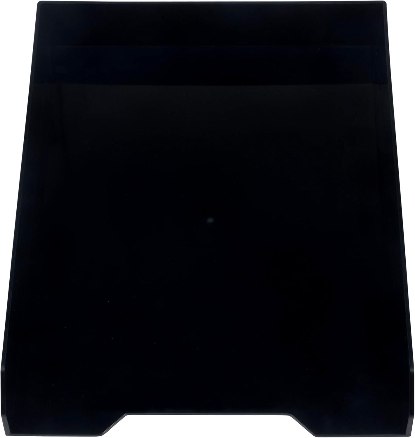 JAM PAPER Stackable Paper Trays - Black - Desktop Document, Letter, & File Organizer Tray - Sold Individually