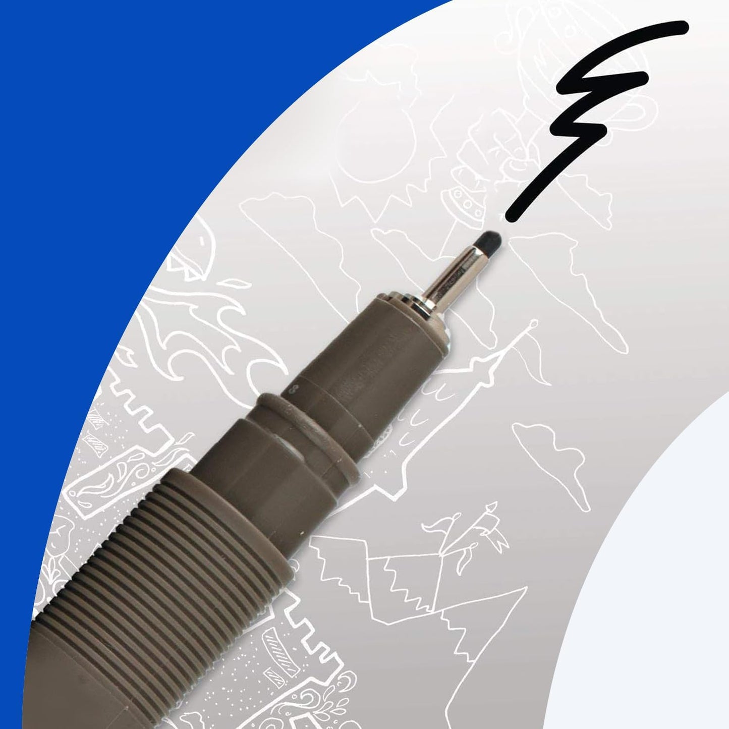 Artline 230 Drawing System Fineliner Pens, Art Technical Drawing Sketch Pens, Ideal for Drafting, Illustrating & More, Black, 0.1mm, 0.3mm, 0.5mm Fine Tips, 3-Pack