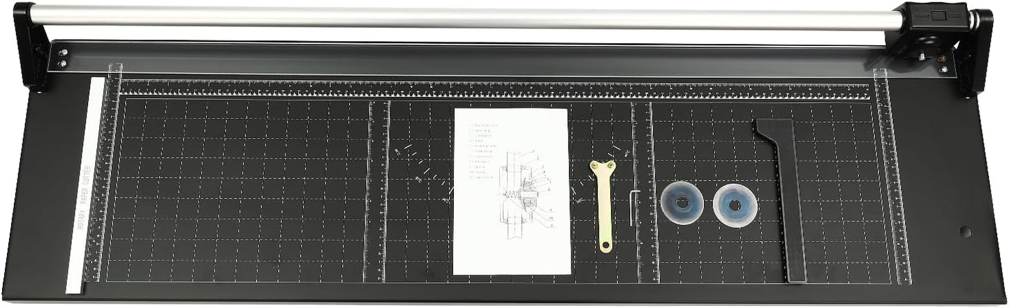 36 in Straight Paper Trimmer Rotary Paper Trimmer Heavy Duty Paper Cutter Photo Cutter Paper Cutter Slider for Cutting A3, A4, and A5 Paper