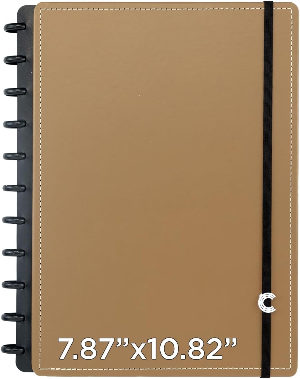 Discbound Premium - Plan, Organize, Customize, and Create with Ease. For Work Meetings, School, Journal, or Daily Use (CARAMEL, LARGE 7.87 x 10.82 in)