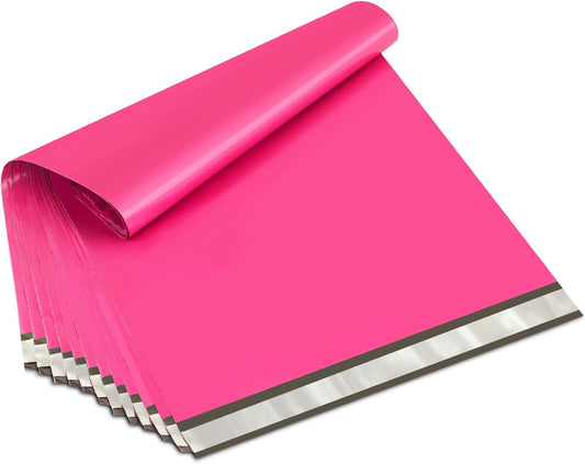 UCGOU Poly Mailers 24x24 Inch Hot Pink 50 Pack Extra Large Shipping Bags Strong Thick Mailing Envelopes Self Seal Adhesive Waterproof and Tear Proof Boutique Postal for Clothing Quilt and More