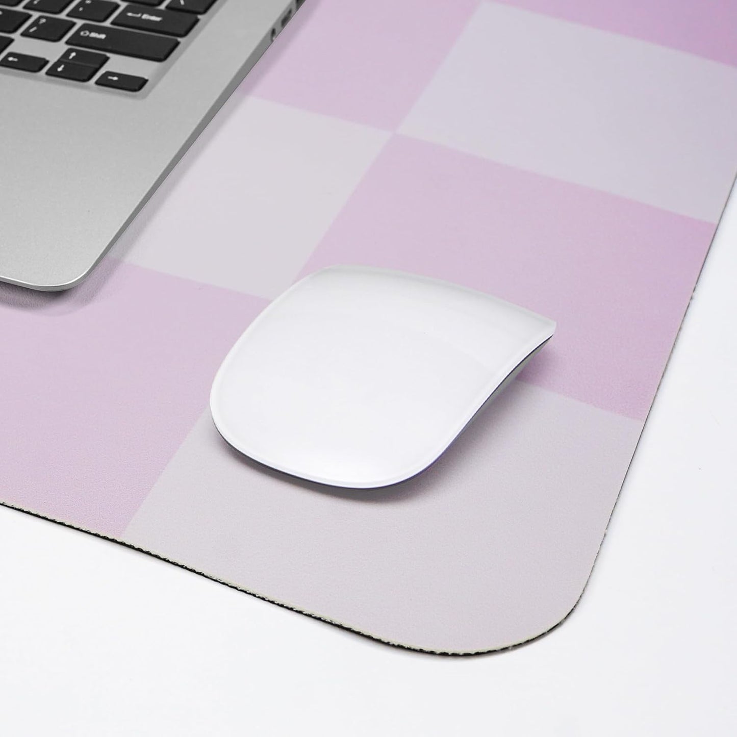 Non-Slip Desk Pad, Mouse Pad, Waterproof PU Leather Desk Protector, Large Desk Blotter, Easy Clean Laptop Desk Writing Mat for Work/Home/Decor(Purple 31.5" x 12")