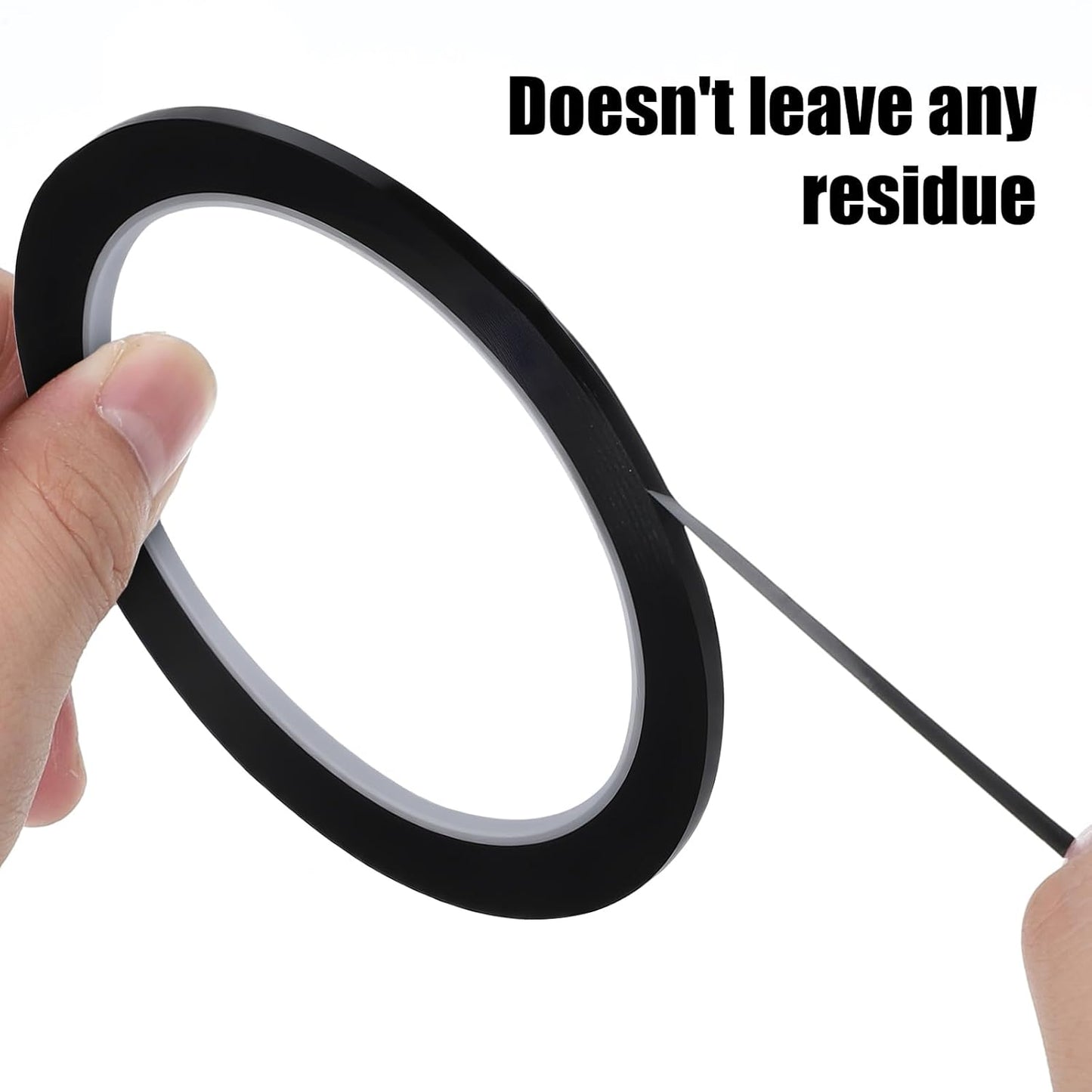 6 Rolls Black Whiteboard Grid Marking Tape, 3 mm Width Pinstripe Tapes 164 Feet Thin Dry Erase Tapes Self Adhesive Graphic Tape for Art Crafts Electrical Office