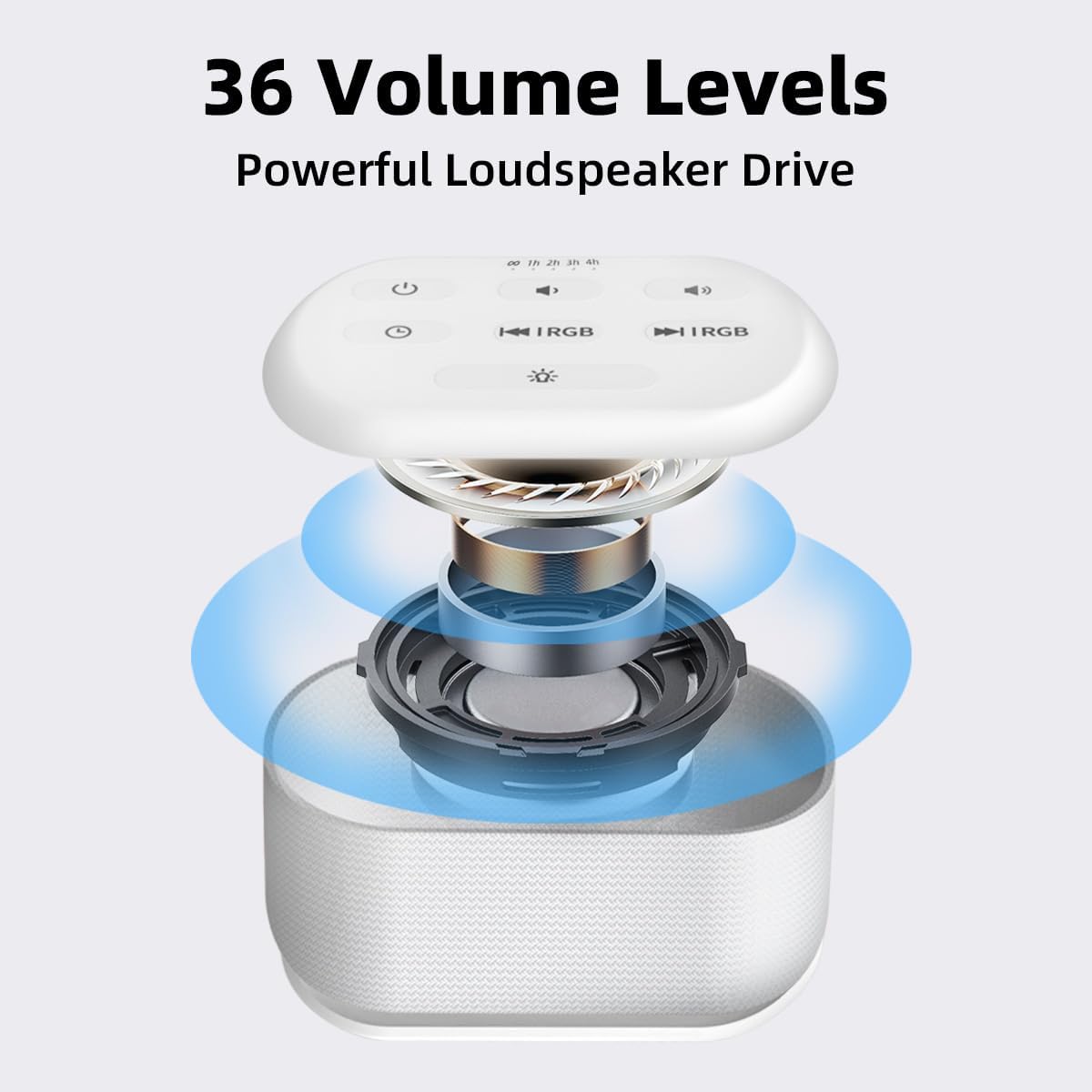 White Noise Machine Sound Machine 30 Soothing Sounds Brown Noise Machine with 12 Night Light Colors Sleep Sound Machine for Adults Baby Kids Noise Canceling for Office Home Privacy Auto-Off Timer