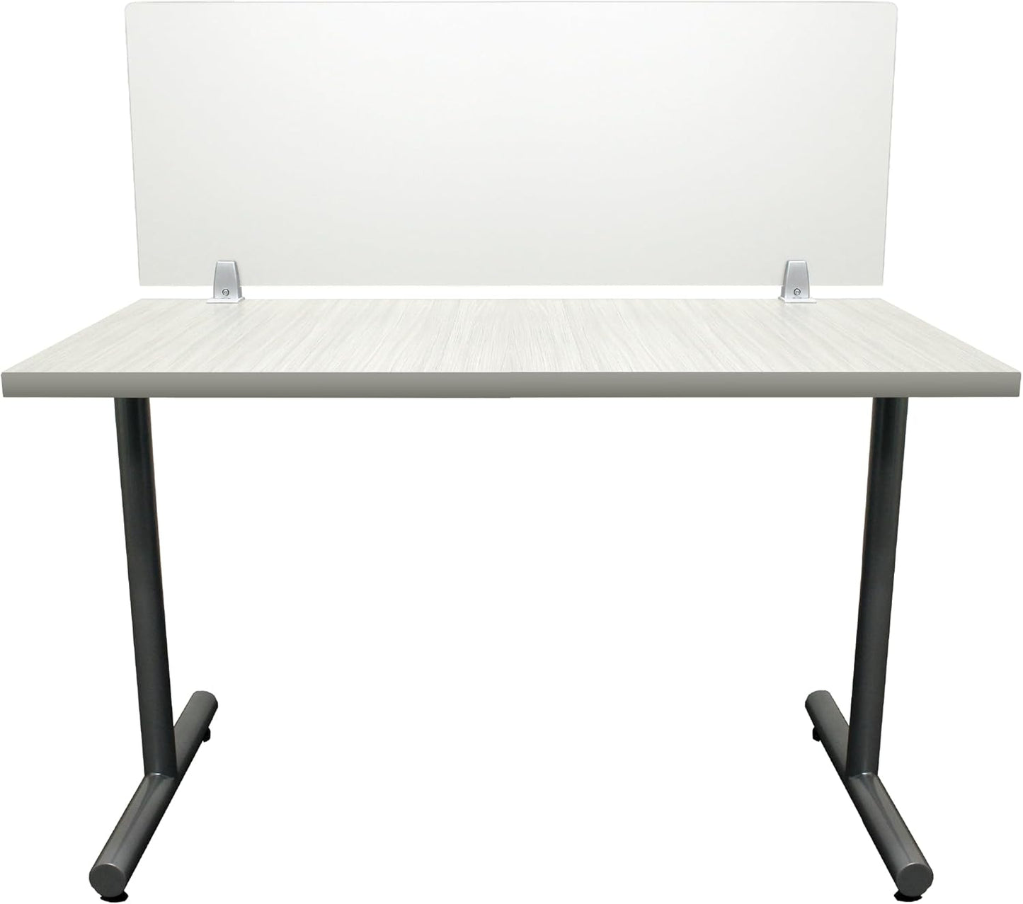 OBEX Clear Acrylic Desk Mounted Privacy Panel, 18" x 60", Clear