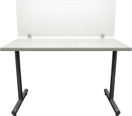 OBEX Clear Acrylic Desk Mounted Privacy Panel, 18" x 60", Clear