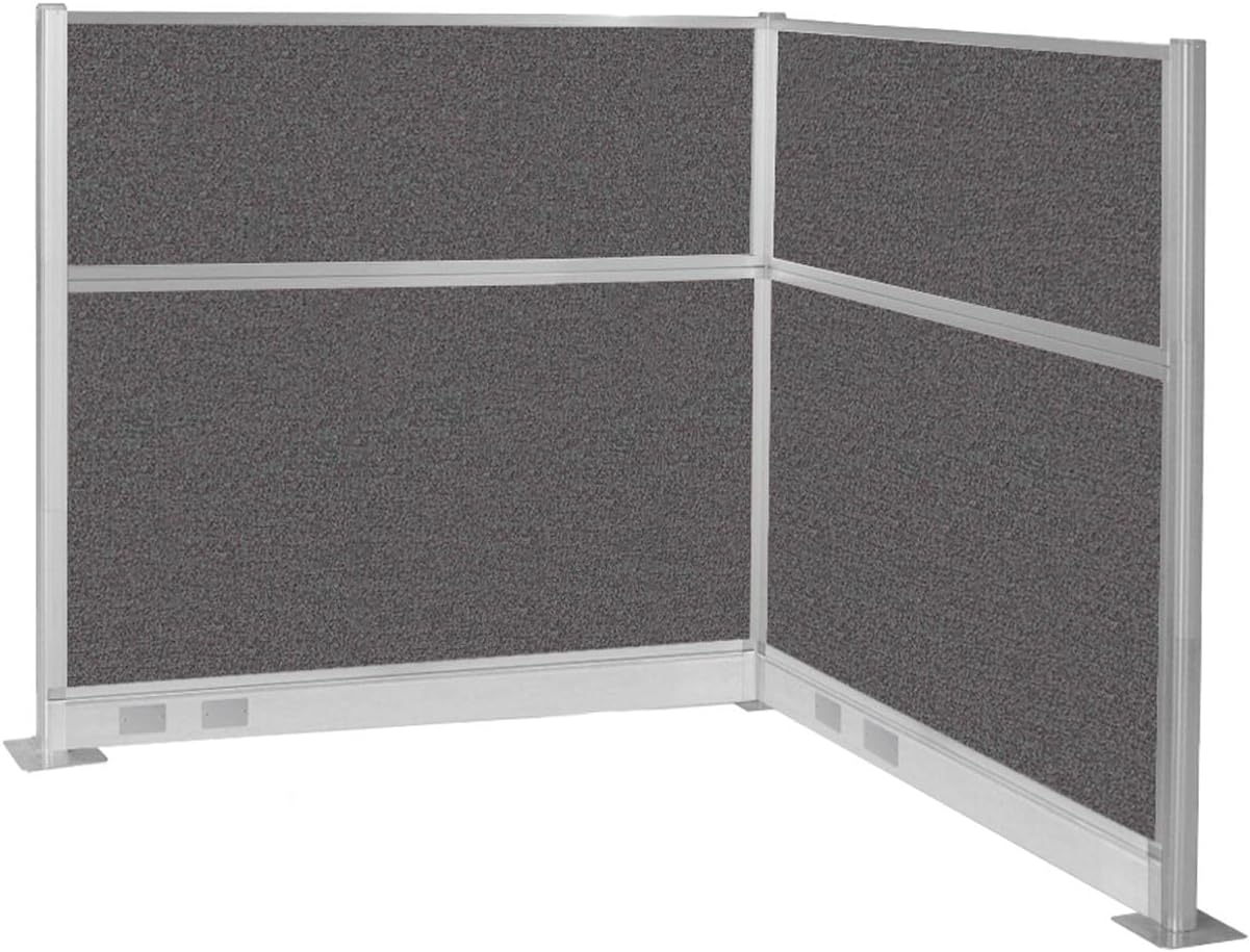 Versare Pre-Configured Hush Panel Electric Cubicle | Workstation Divider Walls | Cubicle Privacy Panels | Office Partition Walls