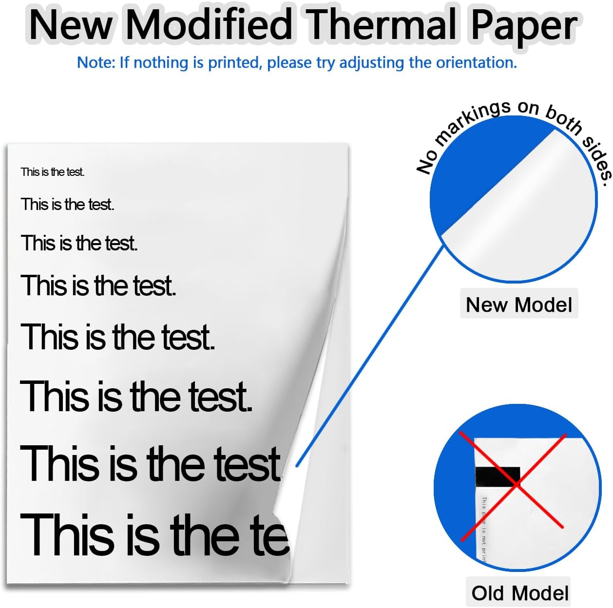 Thermal Printer Paper 8.5 x 11 Inch, 100 Sheets US Letter Size Thermal Paper, Compatible with M08F/A40 Thermal Portable Printer, Continual Feeding Folded Printing Paper (100 Sheets/Continuous Folding)