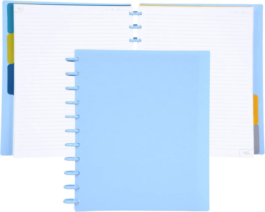 Talia Discbound Notebooks, Planner, Customizable, (Arctic Ice w/Arctic Ice Discs, Letter (8.5in x 11in))