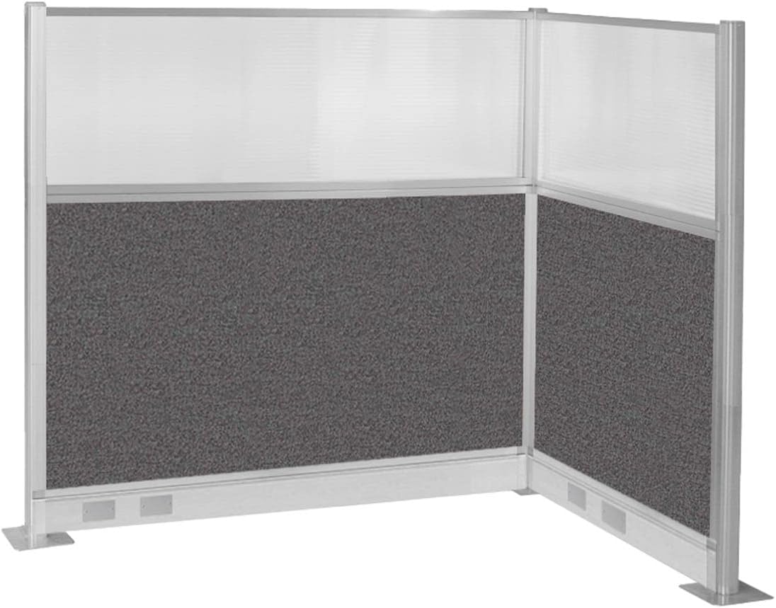 Versare Pre-Configured Hush Panel Electric Cubicle | Workstation Divider Walls | Cubicle Privacy Panels | Office Partition Walls