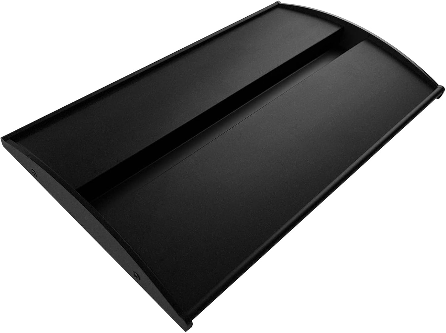 Office Sign Holder for Door - Curved Mount Name Plate Holder Frame Display 10 x 6 Inches Sturdy Aluminum with Adhesive Tape , Plastic Film Included