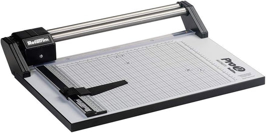 Rotatrim Pro 12 Inch Cut Professional Paper Cutter/Trimmer Precision Rotary Trimmer with Self-Sharpening Precision Steel Blades & Twin Stainless Steel Guide Rails (RCPRO12i)