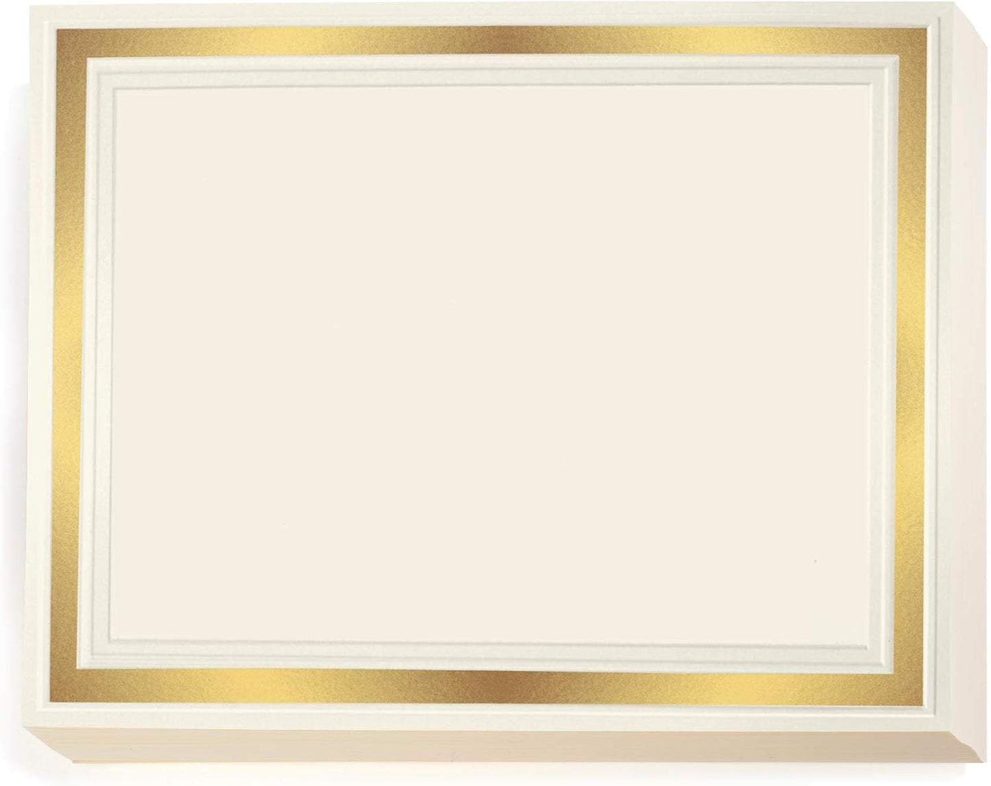 PaperDirect Blank Certificate Paper 8.5 x 11 for Printing – Award, Diploma & Certificate Cardstock – Premium 150 GSM with Gold Foil Border – Ideal for Printable Certificates