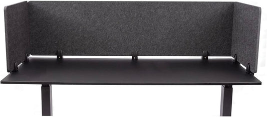 ReFocus™ Raw Clamp-On Acoustic Desk Divider – Reduce Noise and Visual Distractions with This Lightweight Desk Mounted Privacy Panel (Anthracite Gray, 59" x 16", 23.6" x 16", & 23.6" x 16")