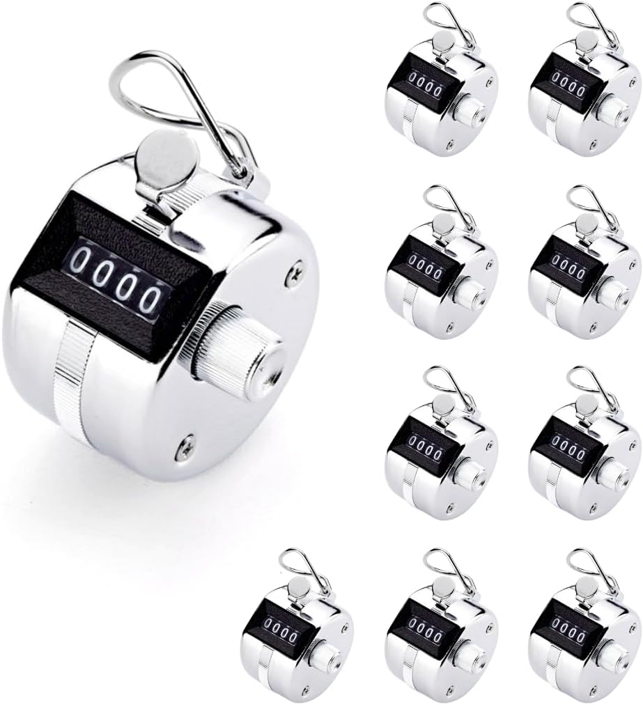 TC-04 Handheld Tally Counter, Digital Pitch Counter Clicker, Mechanical Lap Counter, Taiwan Made Heavy Duty Counter