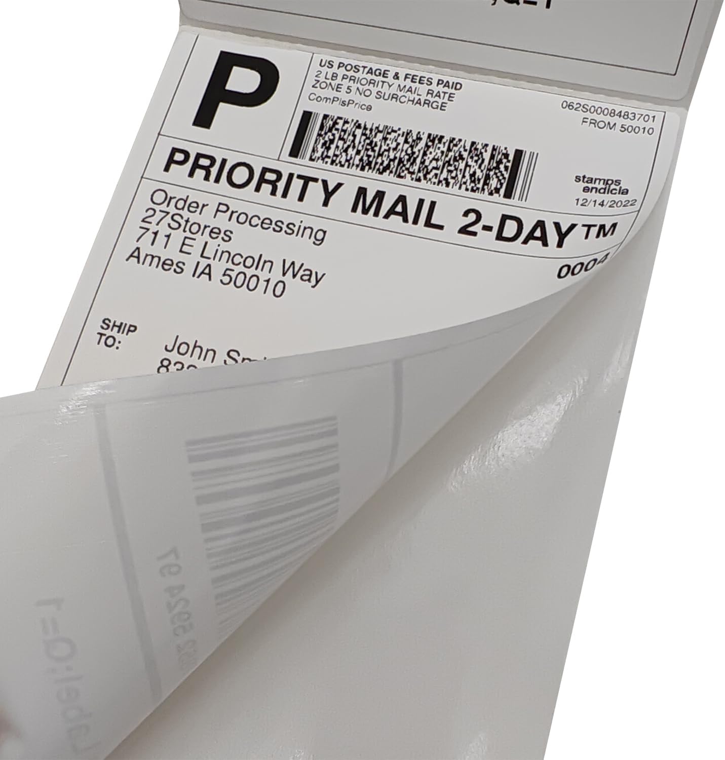 500 4x6 (100x150mm) Fanfold Direct Thermal Shipping Labels – 500 Commercial Grade Labels