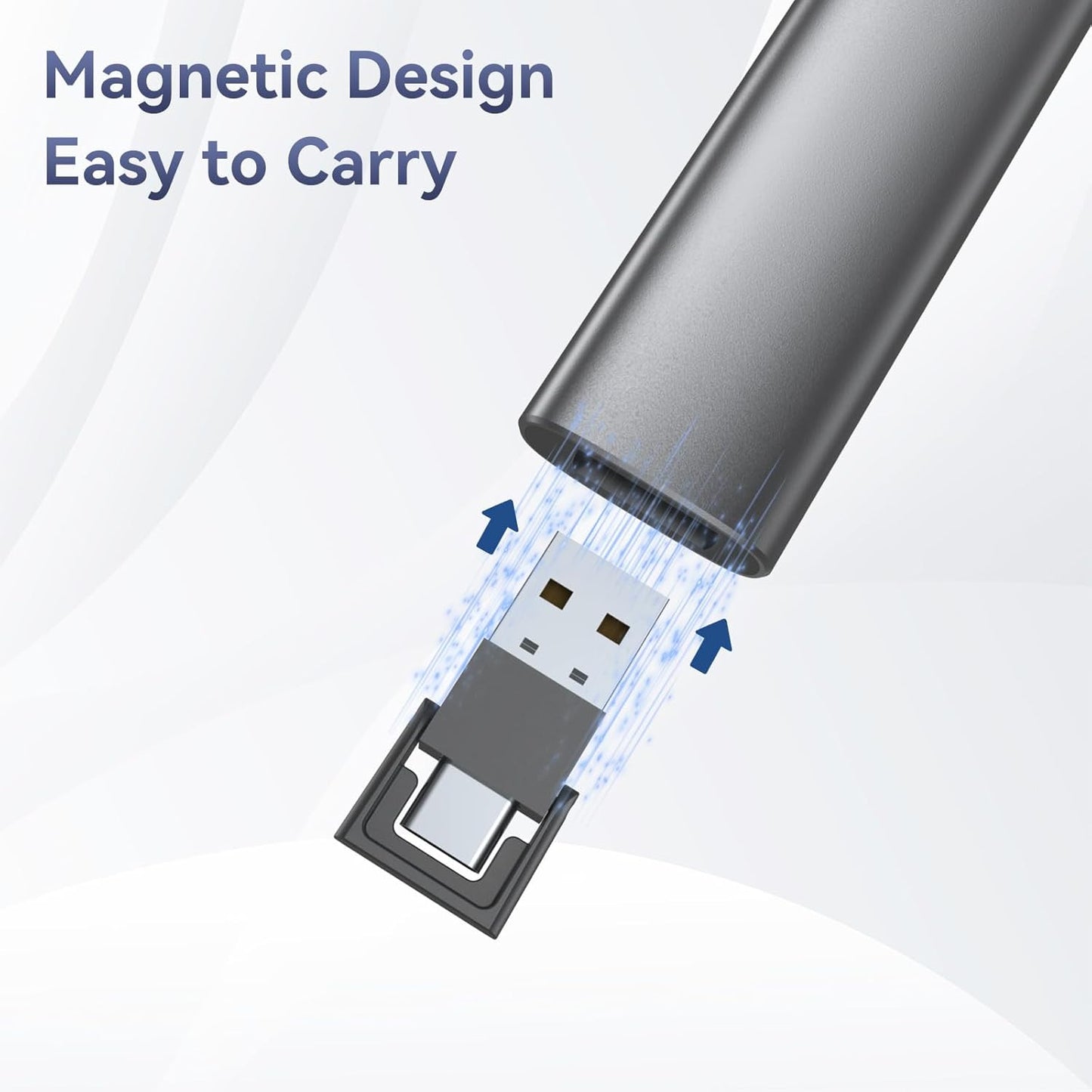 Wireless Presentation Clicker PowerPoint Remote: USB C A Presenter PPT Power Point Google Slide Advancer with Laser Pointer Smart Board Clicker for Computer Laptop Mac Projector Office Classroom