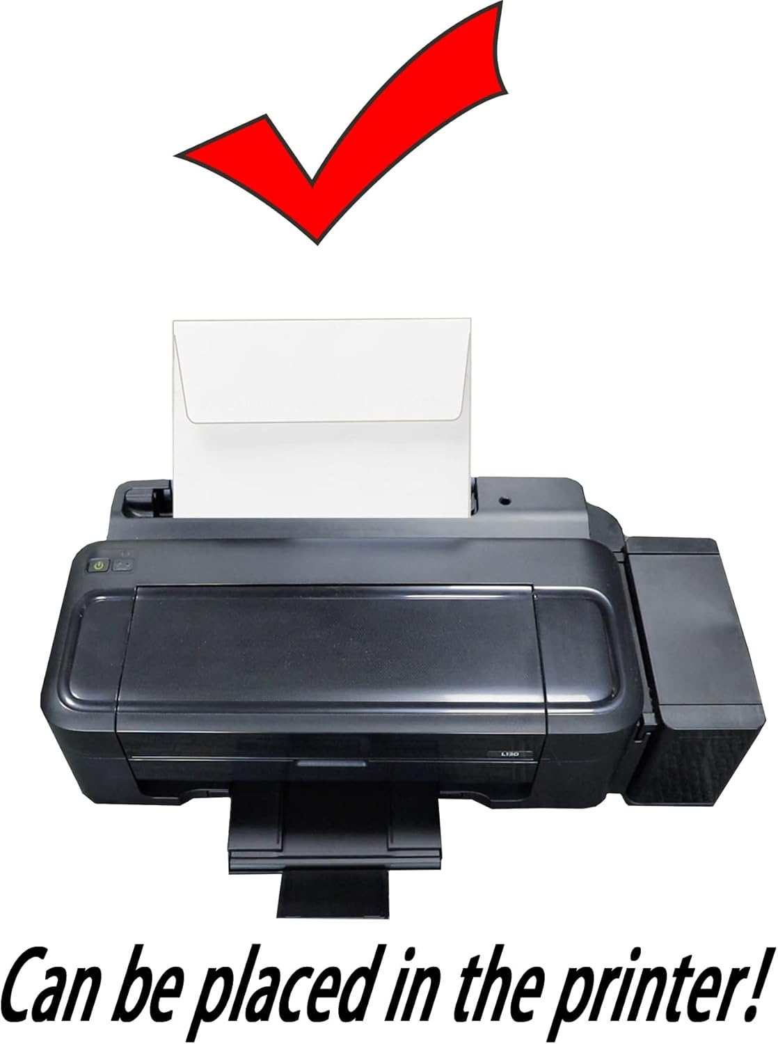 Blank White Cards,100 Qty 5.25 x 7.25 inches Printable A7 Envelopes & 100 Qty Folded Cards, DIY Greeting Cards for Invitations, Birthday, Photos, Documents, Wedding