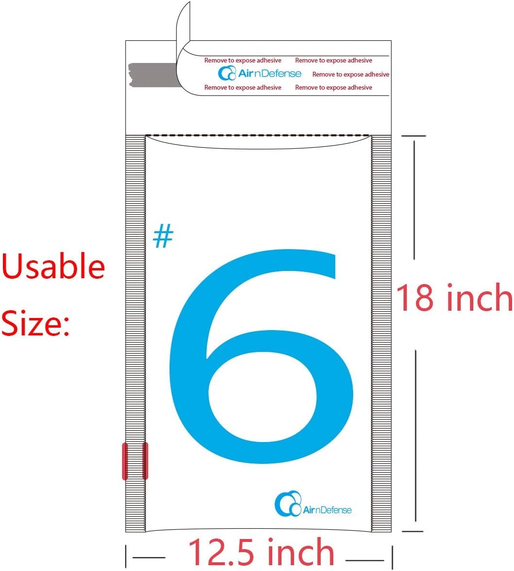 50/100/200/300/400/500 pcs #6 12.5x19 Poly Bubble Padded Envelopes Mailers Shipping Bags AirnDefense (200)