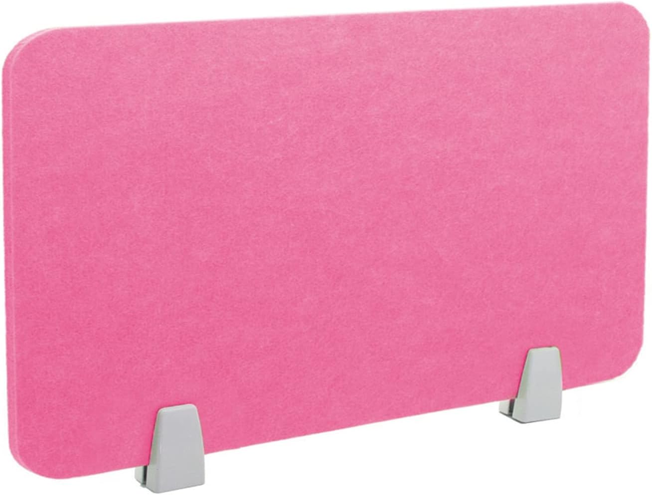 Icegrey Acoustic Desk Divider Privacy Panel Removable Sound Absorbing Desk Partition Board with 2 Clips for Student Call Centers Offices Braries Classrooms Library, Rose Red, 15.6x15.6"