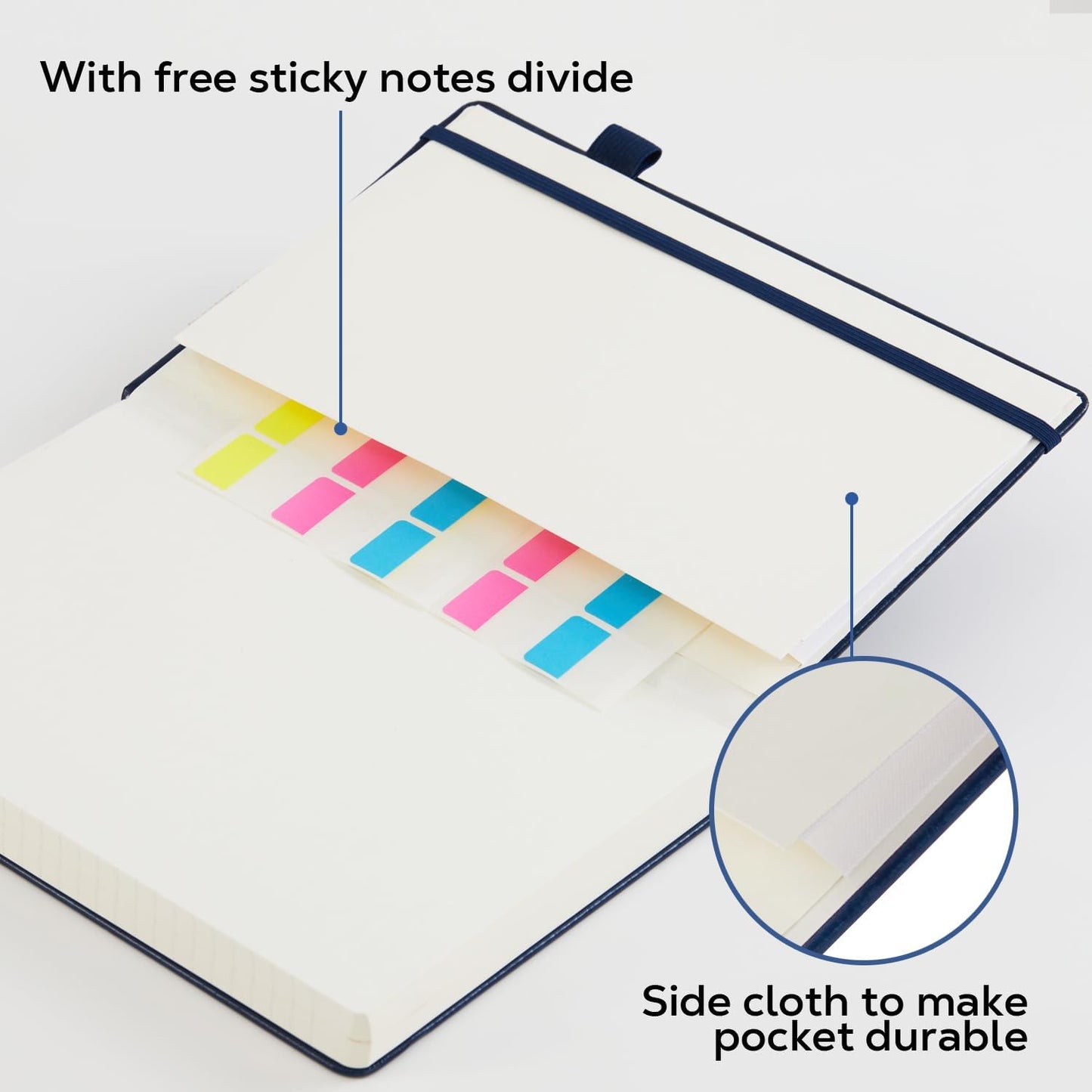 Hardcover Leather Notebooks College Ruled, 320 Pages Notebook Journals for Writing Note Taking Women & Men, A5 (5.7'' X 8.4'') Daily Notebook Journal, Orange