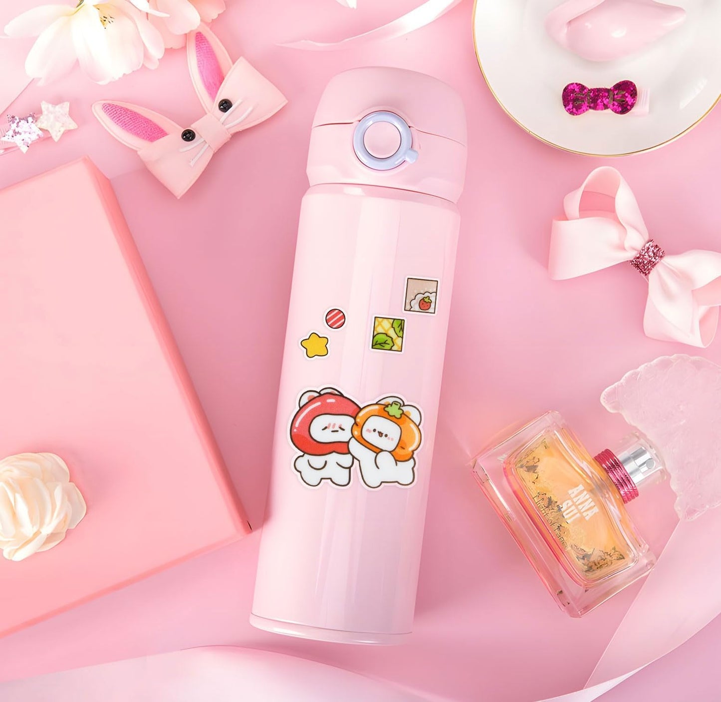 Cute Cartoon Animals Scrapbook Stickers - 100 Sheets Kawaii Aesthetic Transparent Sticker for Journaling Planner Album Calendars Notebook DIY Craft Decorations