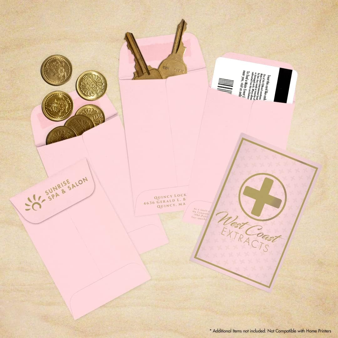 LUXPaper #1 Coin Envelopes | 2 1/4" x 3 1/2" | Candy Pink | 80lb. Text | 250 Qty
